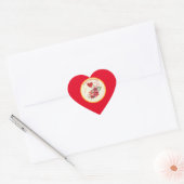 Sticker Cœur Merci maman (Enveloppe)