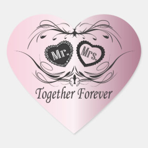 Sticker Cœur Mercredi rose