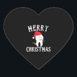Sticker Cœur Merry Christmas Tooth Doctor dential<br><div class="desc">Merry Christmas Tooth Doctor dential</div>