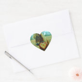 Sticker Cœur Miniature cheval Brown Valentine Heart (Enveloppe)