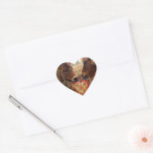 Sticker Cœur Miniature Donkey & Horse Valentine Heart (Enveloppe)