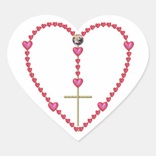 Sticker Cœur Minuscule coeur Rosaire