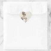 Sticker Cœur "Mlle Bennet" (Sac)