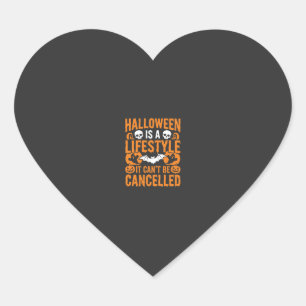 Sticker Cœur Mode de vie Halloween Chauve-souris effrayante Des
