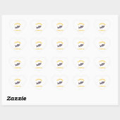 Sticker Cœur Modèle de pêche (Feuille)