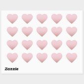 Sticker Cœur Modèle vierge rose gold tendance Ajoutez votre tex (Feuille)