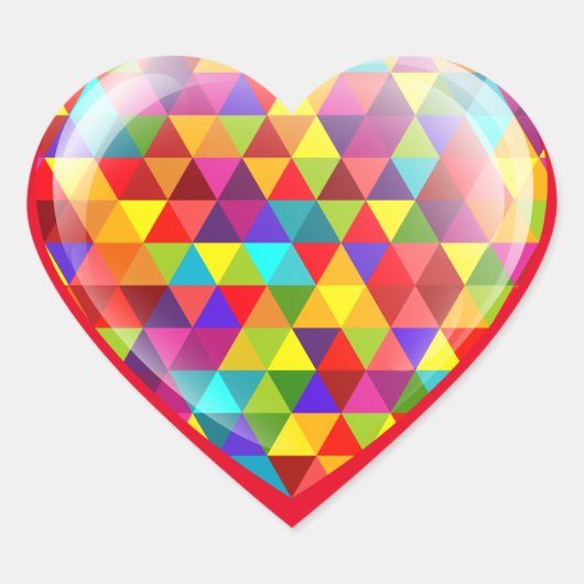 Sticker Cœur Moderne Tendance Élégant Meilleur Amour Populaire (Devant)