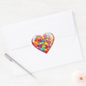 Sticker Cœur Moderne Tendance Élégant Meilleur Amour Populaire (Enveloppe)