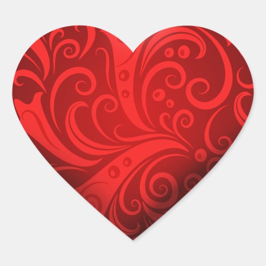 Sticker Cœur Moderne Tendance Élégant Meilleur Amour Populaire (Devant)