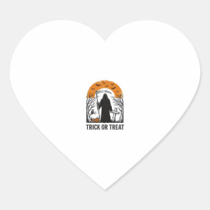 Sticker Cœur Moissonneur Halloween Friandise ou Farce Vintage É