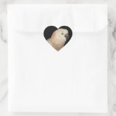 Sticker Cœur Moluccan Cockatoo Love Valentine Design (Sac)
