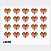 Sticker Cœur Mon Amour Pour Vous (Feuille)
