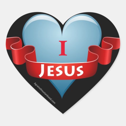 Sticker Cœur Mon coeur Jésus (Devant)