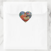 Sticker Cœur Mona Lisa Fun Zodiaque Fantaisiste (Sac)