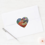 Sticker Cœur Mona Lisa Fun Zodiaque Fantaisiste (Enveloppe)