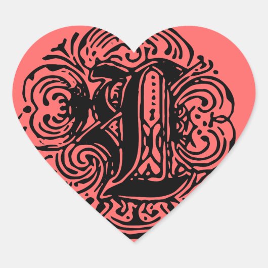 Sticker Cœur Monarchie "L" (Devant)