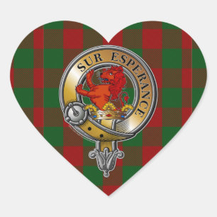 Sticker Cœur Moncrieffe Tartan & Badge