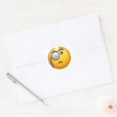 Sticker Cœur monocle émoji (Enveloppe)