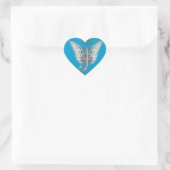 Sticker Cœur Monogramme Heart Angel Wings (Sac)