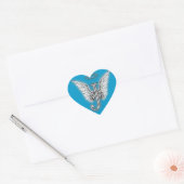 Sticker Cœur Monogramme Heart Angel Wings (Enveloppe)