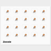 Sticker Cœur Monster Halloween (Feuille)