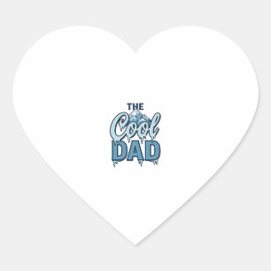 Sticker Cœur Montagne Cool Dad Graphisme Vintage_1