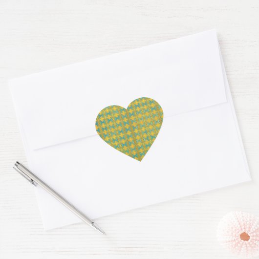 Sticker Cœur MOTIF abstrait (Enveloppe)