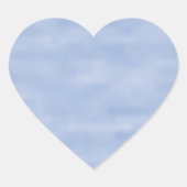 Sticker Cœur Motif abstrait de ciel bleu clair mignon minimalis (Devant)