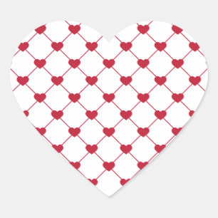 Sticker Cœur Motif/Coeurs