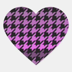 Sticker Cœur Motif de base pourpre