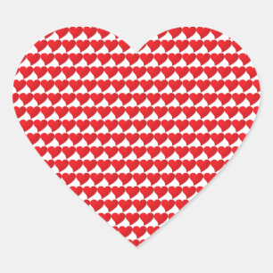 Sticker Cœur Motif de coeur rouge arrière - plan blanc
