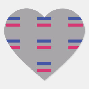 STICKER CŒUR MOTIF DE FIERTE ANDROGYNE