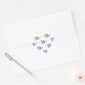 Sticker Cœur Motif de poisson Abstrait (Enveloppe)