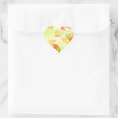 Sticker Cœur motif géométrique Abstrait (Sac)