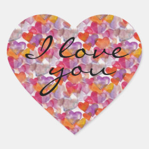 Sticker Cœur MOTIF HEART ART 3 + votre texte