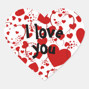 Sticker Cœur MOTIF HEART ART 5 + votre texte