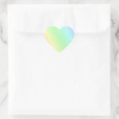 Sticker Cœur Motif pastel multicolore (Sac)