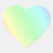 Sticker Cœur Motif pastel multicolore (Devant)