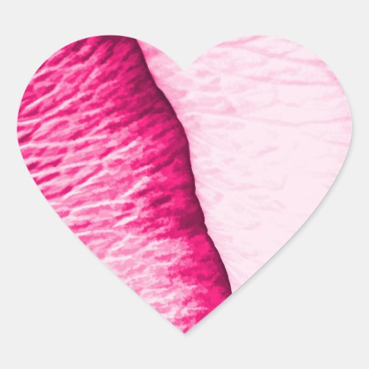 Sticker Cœur Motif pétal Rose de coeur cassé (Devant)