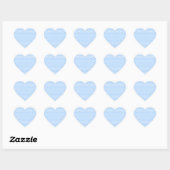 Sticker Cœur Motif Polka blanc et bleu. Spotty. (Feuille)