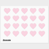 Sticker Cœur Motif Polka Rose et Blanc. Spotty. (Feuille)