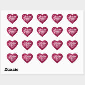 Sticker Cœur Motif rouge texture 3D Coeurs-32322 (Feuille)