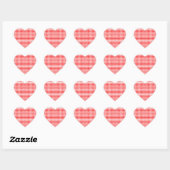 Sticker Cœur Motifs de Cœur Rouge Mariages Saint-Valentin Anniv (Feuille)
