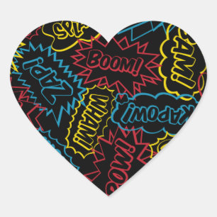 Sticker Cœur Mots superbes !