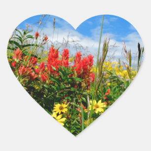 Sticker Cœur Mt. Fleur sauvage