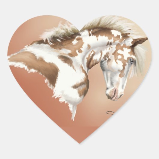 Sticker Cœur Mustang Wild Xtend (Devant)