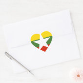 Sticker Cœur myanmar (Enveloppe)