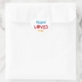 Sticker Cœur Nani aime mes t-shirts et cadeaux (Sac)