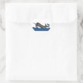 Sticker Cœur Narwhal Splash (Sac)