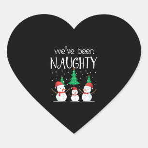 Sticker Cœur Naughty Pregnancy Faire-part Snowman Sweater pour